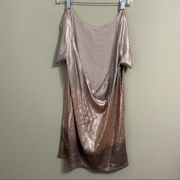 FREE PEOPLE SZ XS DRENCHED IN SEQUINS MINI DRESS - Picture 4 of 6
